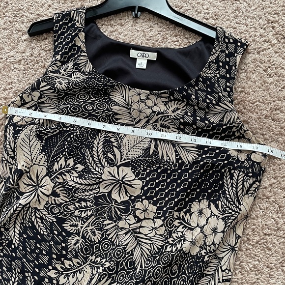 Cato Brand Tropical Floral Maxi Dress with Ruffeled Bottom - Picture 5 of 5